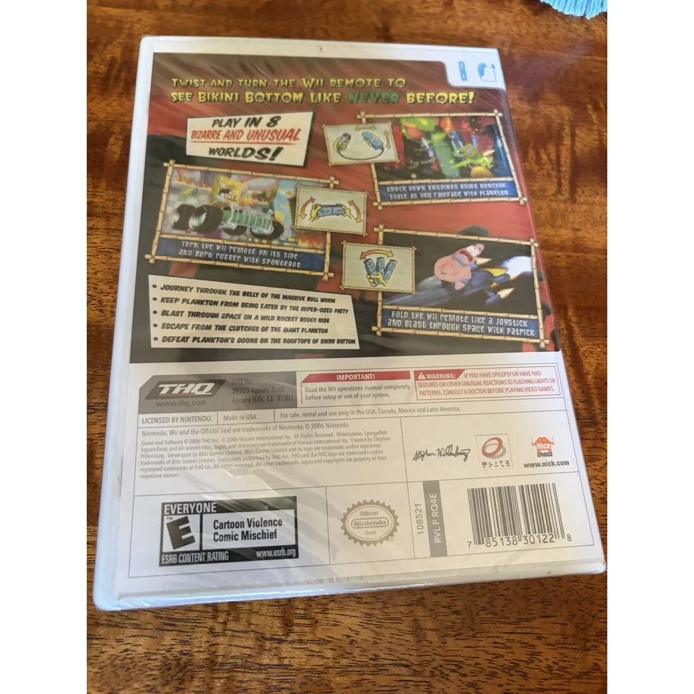 SpongeBob SquarePants: Creature from the Krusty Krab (Nintendo Wii, 2006)